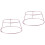 2Pièces Grille Gâteau Rond Acier Rose Ventilé Robuste 4
