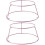 2Pièces Grille Gâteau Rond Acier Rose Ventilé Robuste 5