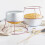 2Pièces Grille Gâteau Rond Acier Rose Ventilé Robuste 11