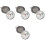 4Pièces Clips Casquette Golf Robustes Marqueurs Multicolores 2