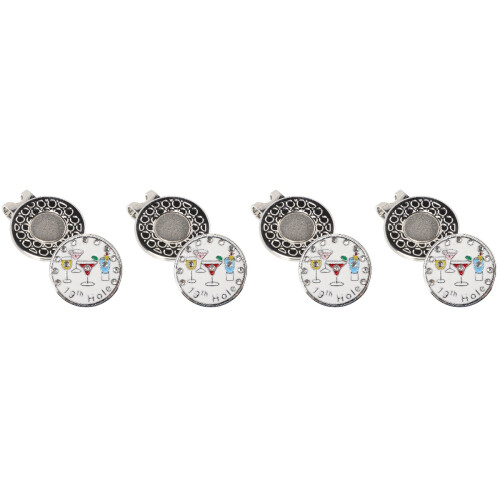 4Pièces Clips Casquette Golf Robustes Marqueurs Multicolores 2