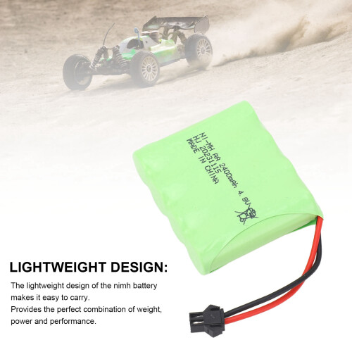 Batteria RC Nimh 4,8V 2400mAh per auto e modelli RC 1/16 2