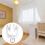 100 Pcs Curtain Track Rollers White Plastic Drapery Rail Gliders for Shower and Window 5