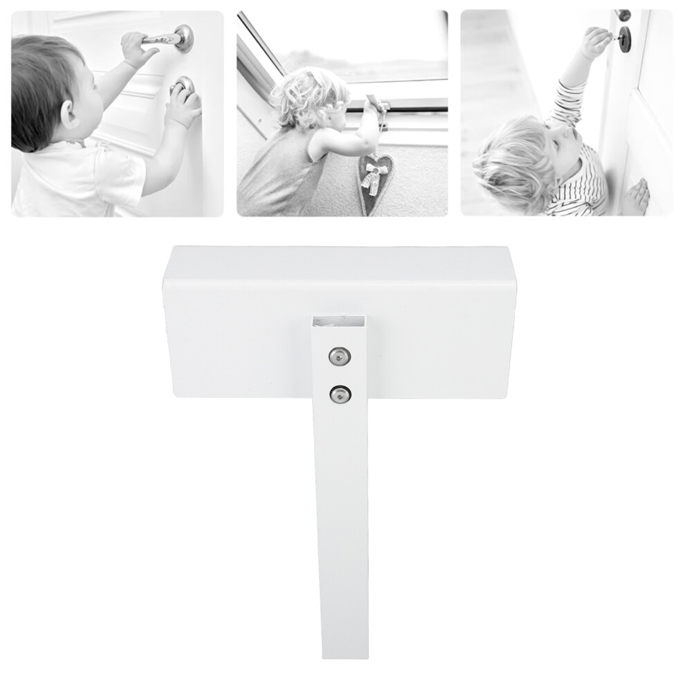 Aluminum Bifold Lock for Double Folding Doors Child Safety Lock for Cupboards