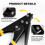 Cable Tie Tool for Fastening and Cutting, Adjustable Tension Control Zip Tie Tool Quick Tensioner 3