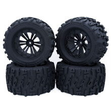 4 Szt. 125mm 1.9 Beadlock Felga Zestaw Opon do 1/10 Zdalnie Sterowany Samochód Gąsienicowy TRX4 RC-4WD D90 Axial SCX10 II III ,B