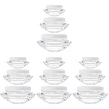 12Pièces Flacons Crème Transparent Compact Usage Voyage Et Stockage