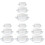 12Pièces Flacons Crème Transparent Compact Usage Voyage Et Stockage 1