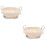 2Pcs Premium Iron Storage Basket Beige for Bread Fruit and Snacks 6