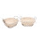 2Pcs Premium Iron Storage Basket Beige for Bread Fruit and Snacks 9