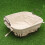 2Pcs Premium Iron Storage Basket Beige for Bread Fruit and Snacks 11