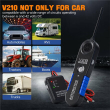 V210 Auto Circuit Tester Auto Reparatie Kabel Circuit Draad Tracker Tracers Analyzer 6-42V Kortsluitingszoeker Checker