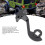 Aluminium One Hand Control Adapter for Remote Rust-Resistant Black Thumb Lever 3
