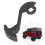 Aluminium One Hand Control Adapter for Remote Rust-Resistant Black Thumb Lever 16