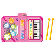 Rosa 2-In-1-Multifunktions-Elektronik-Musikdecke für Kinder Zur Förderung Des Musikinteresses
