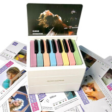 Weißer Klavierkalender 2024, Spielbarer -Klavier-Tischkalender, Geschenk für Fans