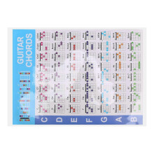 (As show, One size) Guitar Chord Fingering Diagram Lessons for Acoustic Guitar Practice
