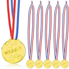 100 Pezzi Medaglie per Bambini Giochi di Calcio Medaglie Articoli per Feste Giorno Dello Sport In Metallo Premio D'Oro per Bambini per Basket Calcio