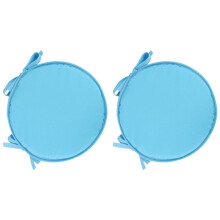 Round Chair Pads, 2 Pcs Circular Waterproof Chair Cushions for Indoor Outdoor Garden Dining Office Coffee Shop F