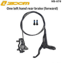 (As show, LeftFront RightRear) Hydraulic Bicycle Brake Set for Mountain Bikes with 2 Pistons, Front 800mm / Rear 1400mm Disc Brakes