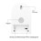 Square LED Sensor Light Small Table Lamp Dormitory Bedside Night Light Portable Emergency Night Light 6