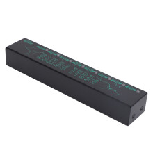 Alimentation pour pédales de guitare 8 canaux 9 V en aluminium