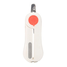 2Pcs Red Pet Nail Clippers with Crescent LED Light & Nail File
