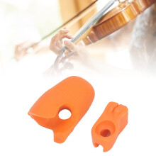 Set di 2 correttori in silicone morbido arancione per impugnatura dell'arco del violino, per una tecnica migliore