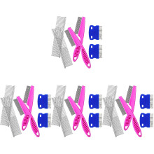 24Pcs Premium Stainless Steel Dog and Cat Combs with Rounded Ends