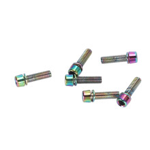 6 pièces de vis de potence pour vélo en alliage d'aluminium M5x18mm, accessoire pour VTT