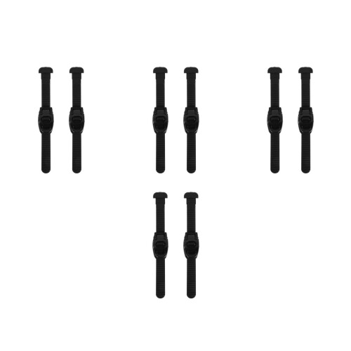 8Sets Vervangbare Zwarte Roller Skate Buckle Straps, Stevig