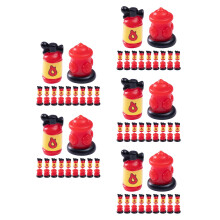 100Pièces Petits Extincteurs Miniatures Rouge Décor Maison Polyvalent