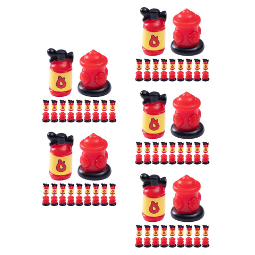 100Pièces Petits Extincteurs Miniatures Rouge Décor Maison Polyvalent