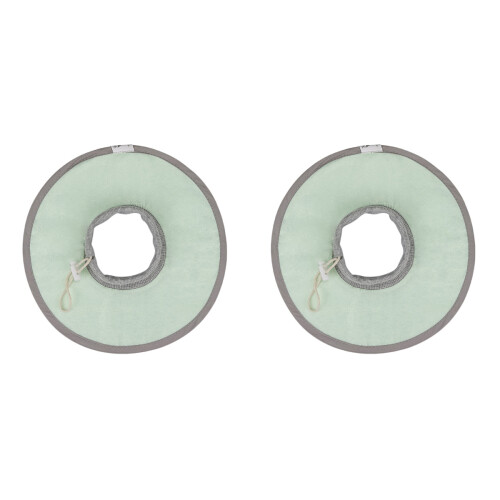 2Pièces Colliers Protection Post- Élégants Pour Chats, Vert