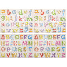 4Ensembles Jouet Puzzle Bois Alphabet Coloré Pour Apprentissage