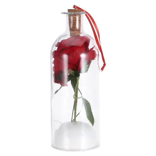 Konservierte Rose in Mit Holz Für Romantische Geschenkidee