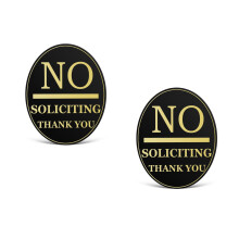 2Stk No Soliciting Schild Acryl Mehrfarbig Für Tür Und