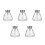 5Pcs Transparent Refillable Nail Polish Remover Dispenser Pump Bottles 1