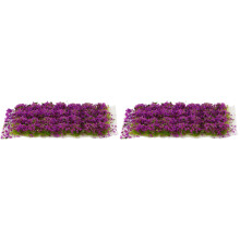 Mini Fleurs Violet Durable Pour Scène Miniature Décor