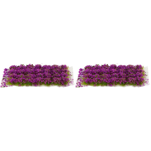 Mini Fleurs Violet Durable Pour Scène Miniature Décor