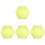 16Pièces Règle De Quilting Hexagone Pour Couture DIY 1