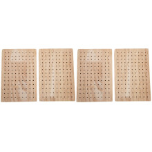 4Pièces Support Multifonction En Bois Khaki Pour Figurines En Argile
