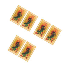 6Pièces Amulettes Feng Shui Métal Alliage Chance Pour