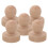 20Pièces Poignées Timbre Bois Kaki Pour Cachet Cire Durable 2