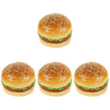 4Pièces Burger Artificiel En PU, Décor Photo Et Formation
