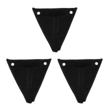 3Pcs Space-Saving Wall-Mounted Hanging Planters Black for Home Balcony