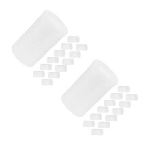100Pcs Lightweight Transparent Plastic Film Canisters for Fishing Gear