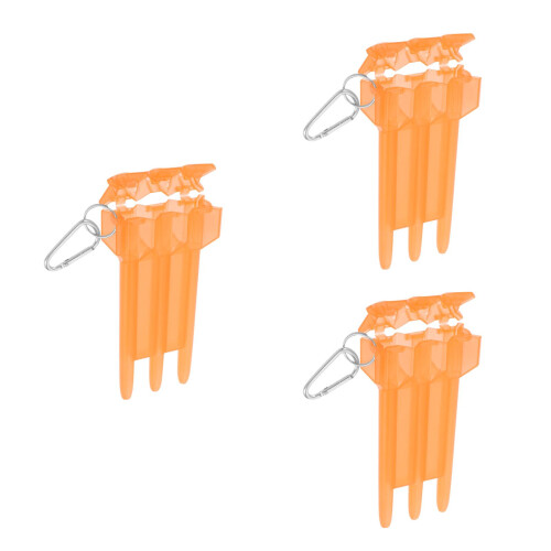 3Pièces Boîtes De Rangement Orange Pour Fléchettes Avec Décapsuleur