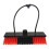 Solar Panel Scrubber Brush Head Universal Fit Red Plastic Steel 1