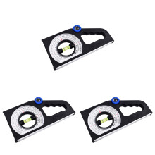 3Pcs Durable Slope Gauge for Civil and Pipeline Measurement in Black